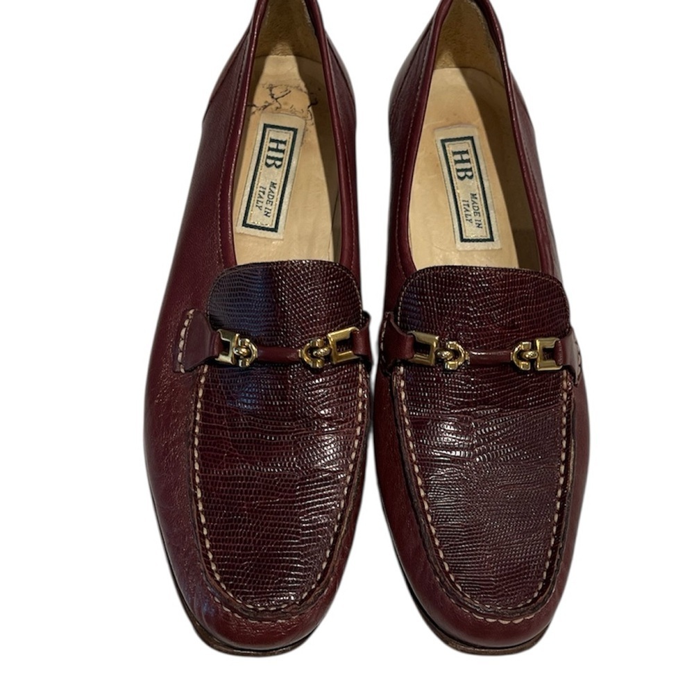 HB Italian women’s Soft Leather  Loafers Vibram Soles Size 9.5